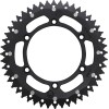 Pinion spate / 48 dinți / pas 520 / negru/natural / aluminiu/oțel MOOSE RACING 1210-808-48-10X