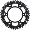 Roată dințată spate / 51 dinți / pas 520 / negru/natural / aluminiu/oțel MOOSE RACING 1210-808-51-10X