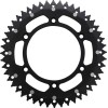 Roată dințată spate / 48 dinți / pas 520 / negru/natural / aluminiu/oțel MOOSE RACING 1210-897-48-10X