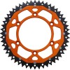 Pinion spate / 52 dinți / pas 520 / portocaliu/natural / aluminiu/oțel MOOSE RACING 1210-897-52-14X
