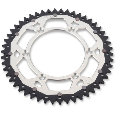 Pinion spate / 52 dinți / pas 520 / argintiu/natural / aluminiu/oțel MOOSE RACING 1210-460-52-11X