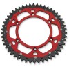 Roată dințată spate / 48 dinți / pas 520 / roșu/natural / aluminiu/oțel MOOSE RACING 1210-822-48-13X