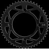 Roată dințată spate / 49 dinți / pas 520 / negru / oțel MOOSE RACING 1210-798-49-STL