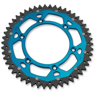 Roată dințată spate / 50 dinți / pas 428 / BLUENATURAL / aluminiu-oțel MOOSE RACING 1210-895-50-12X