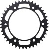 Pinion spate / 42 dinți / pas 525 / negru / oțel MOOSE RACING 1210-003-42-ST