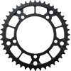 Roată dințată spate / 44 dinți / pas 530 / negru / oțel MOOSE RACING 1210-1800-44-ST