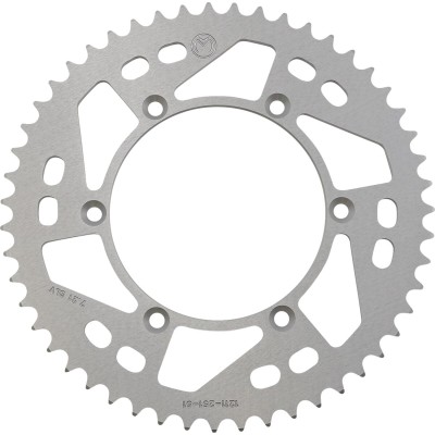 Roată dințată spate 51 dinți aluminiu argintiu MOOSE RACING 1211-251-51-11