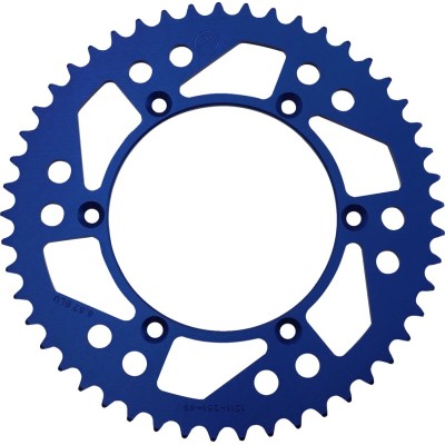 Pinion spate 49 dinți aluminiu albastru MOOSE RACING 1211-251-49-12