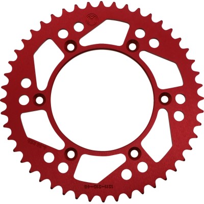 Roată dințată spate 48 dinți aluminiu roșu MOOSE RACING 1211-210-48-13