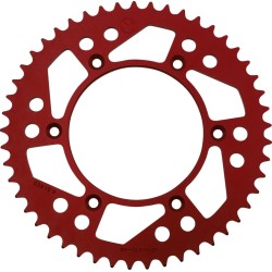 Roată dințată spate 49 dinți aluminiu roșu MOOSE RACING 1211-210-49-13