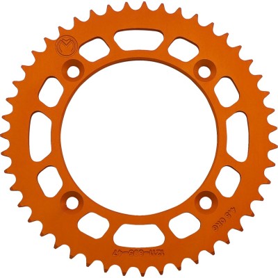Pinion spate / 47 dinți / pas 428 / portocaliu / aluminiu MOOSE RACING 1211-895-47-14