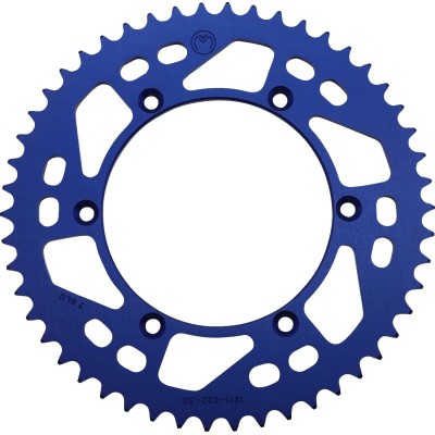 Pinion spate / 50 dinți / pas 520 / albastru / aluminiu MOOSE RACING 1211-822-50-12