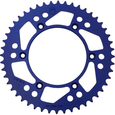 Pinion spate / 48 dinți / pas 520 / albastru / aluminiu MOOSE RACING 1211-897-48-12