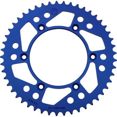 Roată dințată spate / 49 dinți / pas 520 / albastru / aluminiu MOOSE RACING 1211-897-49-12