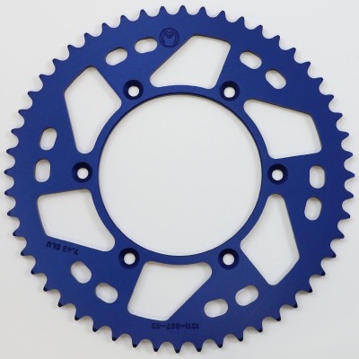 Pinion spate / 52 dinți / pas 520 / albastru / aluminiu MOOSE RACING 1211-897-52-12