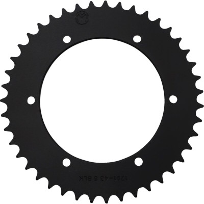 Pinion spate / 43 dinți / pas 525 / negru / aluminiu MOOSE RACING 1211-1791-43-10
