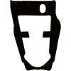 Placă de ghidare lanț ATV față neagră MOOSE RACING 1021-BLK