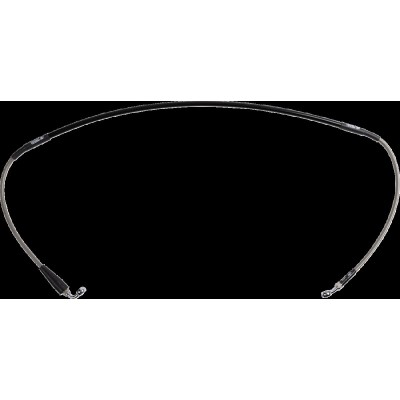 Furtun de frână din oțel inoxidabil împletit MOOSE RACING H01-1-018/P-CL
