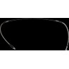 Furtun de frână din oțel inoxidabil împletit MOOSE RACING H01-1-044/P-CL