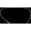 Furtun de frână din oțel inoxidabil împletit MOOSE RACING S01-1-035/P-CL