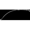 Furtun de frână din oțel inoxidabil împletit MOOSE RACING H02-2-044/P-CL