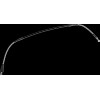 Furtun de frână din oțel inoxidabil împletit MOOSE RACING K01-1-037/P-CL