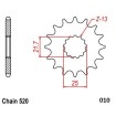 Pinion frontal NITRO STEEL 520-1 MOTO-MASTER 61.010.12.14 Pinion frontal NITRO STEEL 520-1 MOTO-MASTER 61.010.12.14 thumb