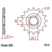 Pinion față NITRO STEEL 520-1 MOTO-MASTER 61.011.12.13 thumb