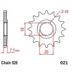 Pinion față din oțel 520-15T SZK MOTO-MASTER 61.021.11.15 thumb