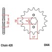 Pinion față din oțel 420-14T KWS MOTO-MASTER 61.044.11.14 Pinion față din oțel 420-14T KWS MOTO-MASTER 61.044.11.14 thumb