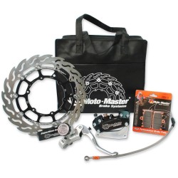 Kit de curse Sm: flacără plutitoare de 300mm, plăcuțe/conductă de frână, etrier/suport cu 4 pistoane, cilindru principal radial MOTO-MASTER 313057