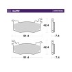 Plăcuță de frână RoadPRO Carbon Racing MOTO-MASTER 416906 Plăcuță de frână RoadPRO Carbon Racing MOTO-MASTER 416906 thumb