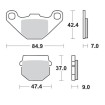 Plăcuță de frână offroad sinter pro racing GP MOTO-MASTER 90112 Plăcuță de frână offroad sinter pro racing GP MOTO-MASTER 90112 thumb