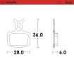 Plăcuță de frână sinter pro racing offroad MOTO-MASTER 82811 thumb