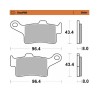 Plăcuță de frână ROADPRO SINTER MOTO-MASTER 417401