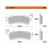 Plăcuță de frână ROADPRO SINTER MOTO-MASTER 417202 Plăcuță de frână ROADPRO SINTER MOTO-MASTER 417202 thumb