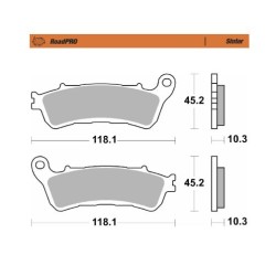 Plăcuță de frână ROADPRO SINTER MOTO-MASTER 417202 Plăcuță de frână ROADPRO SINTER MOTO-MASTER 417202