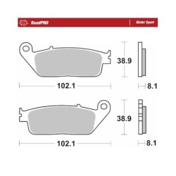 Plăcuță de frână RoadPRO Sinter Scooter MOTO-MASTER 402505 Plăcuță de frână RoadPRO Sinter Scooter MOTO-MASTER 402505