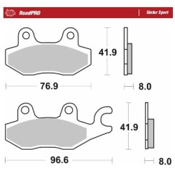 Plăcuță de frână ROADPRO SINTER SPORT MOTO-MASTER 402905 Plăcuță de frână ROADPRO SINTER SPORT MOTO-MASTER 402905