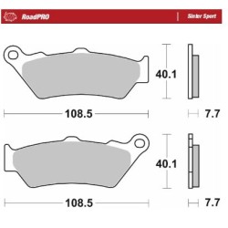 Plăcuță de frână RoadPro Sinter Sport MOTO-MASTER 403305