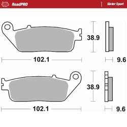 Plăcuță de frână RoadPro Sinter Sport MOTO-MASTER 404005