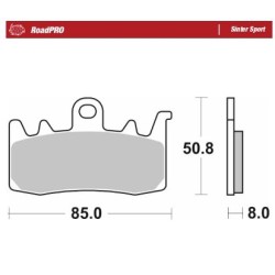 Plăcuță de frână RoadPro Sinter Sport MOTO-MASTER 408005 Plăcuță de frână RoadPro Sinter Sport MOTO-MASTER 408005