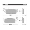 Plăcuță de frână RoadPro Ceramic MOTO-MASTER 404004 Plăcuță de frână RoadPro Ceramic MOTO-MASTER 404004 thumb