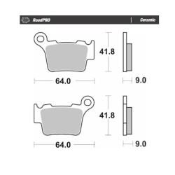 Plăcuță de frână RoadPro Ceramic MOTO-MASTER 417304 Plăcuță de frână RoadPro Ceramic MOTO-MASTER 417304