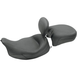 Șa super solo vintage netedă cu spătar reglabil pentru șofer MUSTANG SEATS 79446 Șa super solo vintage netedă cu spătar reglabil pentru șofer MUSTANG SEATS 79446