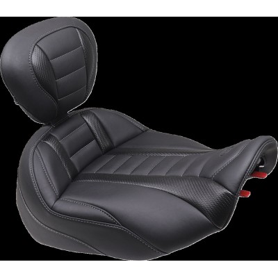 Șa deluxe touring solo cu ață DBR gun metal MUSTANG SEATS 89401GM