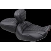 Șa pasager deluxe touring cu ață metalică gun MUSTANG SEATS 88402GM thumb