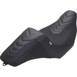 Șa KODLIN SQUAREBACK neagră cu ață GUN METAL MUSTANG SEATS 76324GM