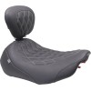 Șa largă Tripper - Solo - maro închis/cusut metalic MUSTANG SEATS 89503GM