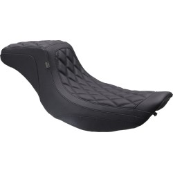 Șa dbl diam squareback cusătură neagră MUSTANG SEATS 78807